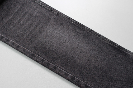 190cm 12oz nero nero cotone poliestere rigido tessuto denim per jeans