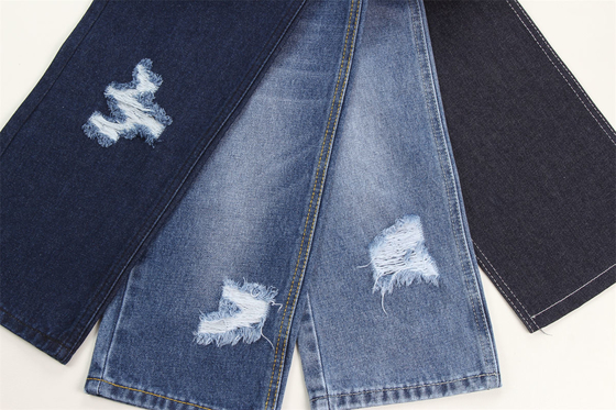 190cm Indigo Blu Poliestere Tissu rigido di cotone per jeans