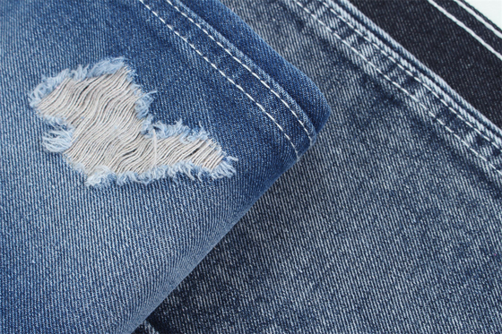 12.1 Oz Fate una recinzione a mano destra 3x1 con una ricca consistenza superficiale cotone poliestere spandex jeans tessili TR tessuti denim
