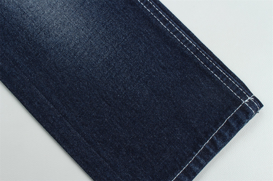 Meno di 2 dollari 12 once 190 cm Indigo cotone poliestere rigido tessuto denim per jeans
