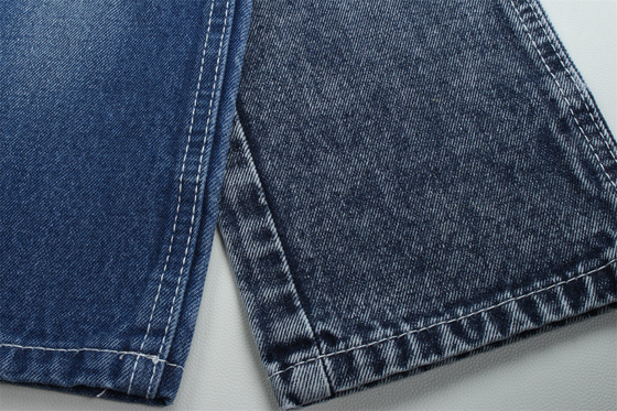 Meno di 2 dollari 12 once 190 cm Indigo cotone poliestere rigido tessuto denim per jeans