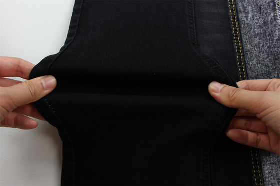 10 once nero nero Good Stretch tessuto denim per jeans