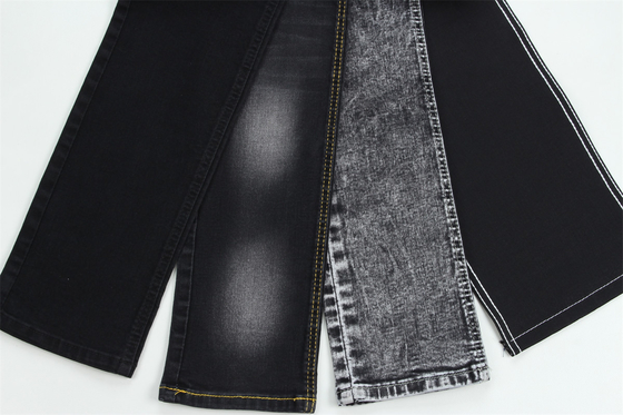 10 once nero nero Good Stretch tessuto denim per jeans