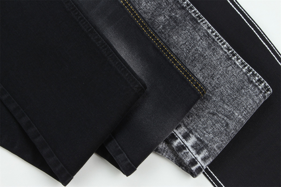 10 once nero nero Good Stretch tessuto denim per jeans