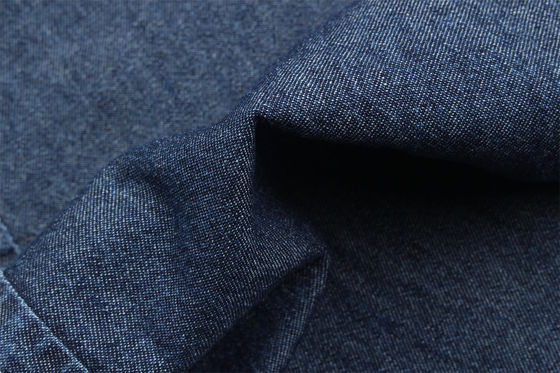 Prezzo buono 5 once 100% cotone indigo blu rigido jeans denim tessuto per camicie in linea