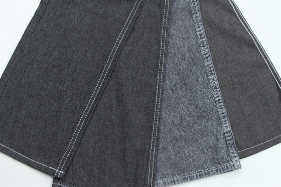 5 once 100% cotone nero colore rigido jeans denim tessuto per camicie