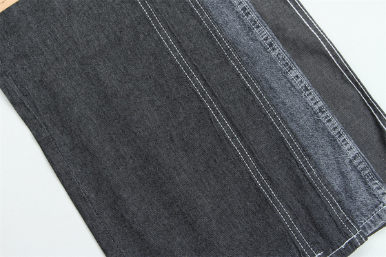 Tessuto di denim leggero e nero di cotone puro al 100%