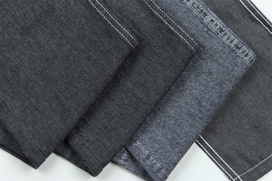 5 once 100% cotone nero colore rigido jeans denim tessuto per camicie