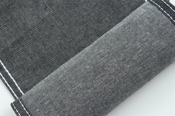 5 once 100% cotone nero colore rigido jeans denim tessuto per camicie