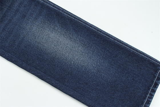 Tessuto di fibra di denim riciclata in un blu molto profondo 11,5 oz Alta elasticità