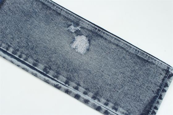 Tessuto di fibra di denim riciclata in un blu molto profondo 11,5 oz Alta elasticità