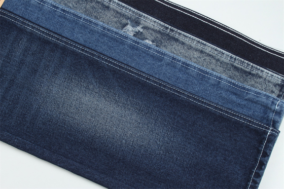 Tessuto di fibra di denim riciclata in un blu molto profondo 11,5 oz Alta elasticità