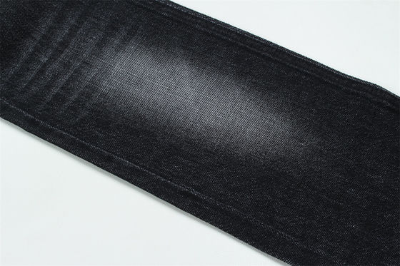 100% cotone 12 una volta vergine cotone rigido denim tessuto per jeans nero scuro