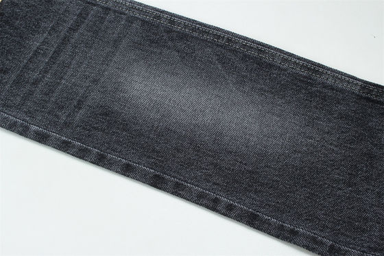 100% cotone 12 una volta vergine cotone rigido denim tessuto per jeans nero scuro