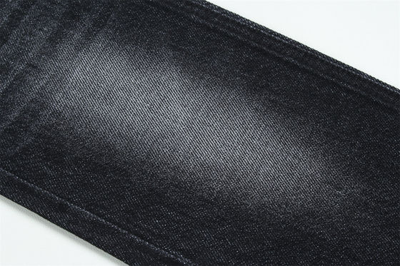 100% cotone 12 una volta vergine cotone rigido denim tessuto per jeans nero scuro