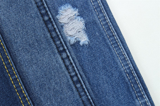 10 oz di stoffa denim rigida 100% C per il marchio Stile jeans Boyfriend Stile Soft Handfeel Super Blu scuro Colore