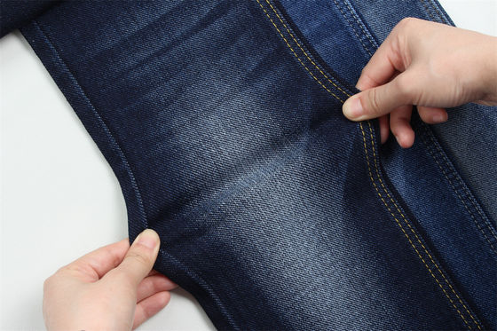 10oz tessuto speciale di denim tessuto con striscia di curvatura pesante per gli uomini jeans cotone poliestere spandex tessuto di denim Cina fabbrica