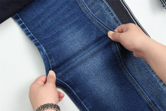 12 Oz Tessuto Denim a bassa elasticità per jeans da uomo, ordito irregolare, 160 cm di larghezza