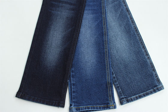 12 Oz Tessuto Denim a bassa elasticità per jeans da uomo, ordito irregolare, 160 cm di larghezza