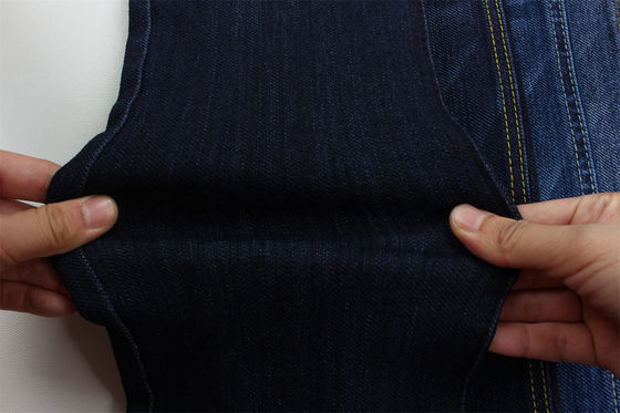 Sanforizing tessuto speciale di cotone poliestere spandex slub stretch denim tessuto