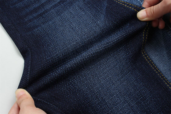 Jacquard Denim Full Lycra Dobby Stoffa per Jeans Larghezza 58/59"