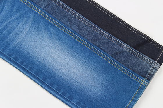 Tessuto denim elasticizzato slub in misto cotone, poliestere e spandex di alta qualità per jeans, per il Sud America