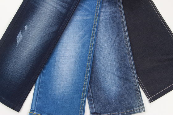 Tessuto denim elasticizzato slub in misto cotone, poliestere e spandex di alta qualità per jeans, per il Sud America