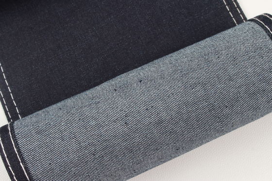 Tessuto denim elasticizzato slub in misto cotone, poliestere e spandex di alta qualità per jeans, per il Sud America
