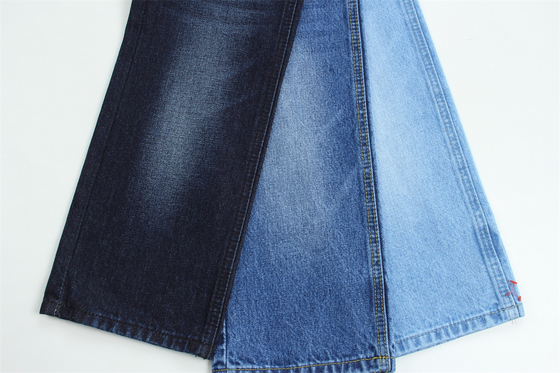 Tessuto denim 100% cotone da 12,5 once per jeans, 424 gsm, blu scuro