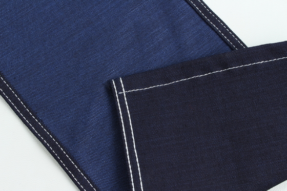 11 Oz Tessuto di denim a strato crocifisso 3/1 Tessitura blu scuro