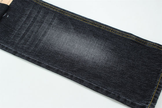 10 oz Dark Black Medium Weight 100% Cotton Denim Fabric Sanforizing for Jeans and Workwear