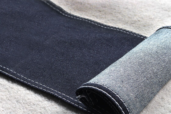 100% Cotton Super Dark Blue Rigid Denim Fabric for Jeans