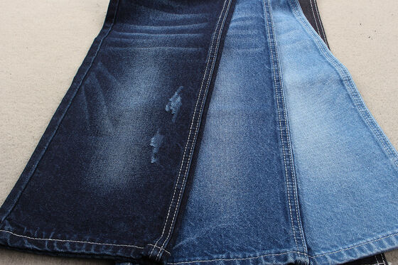 Nuova tendenza della moda riciclo cotone tessuto denim 12% riciclo cotone e 88% cotone 11 OZ eco-compatibile