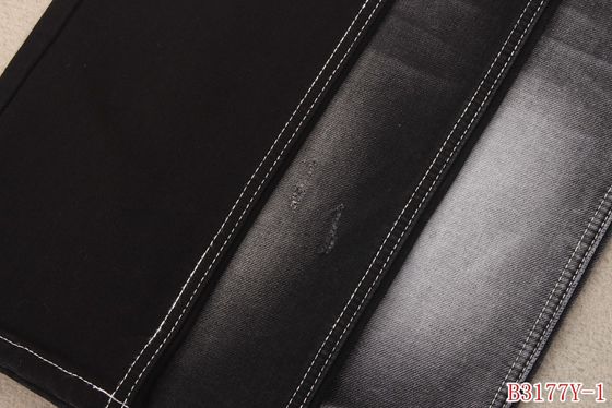 Prezzo buono la falsificazione del Faux 12oz tricotta l'allungamento del denim tricotta il poliestere del cotone 23 del tessuto 73 del denim 1 elastam in linea