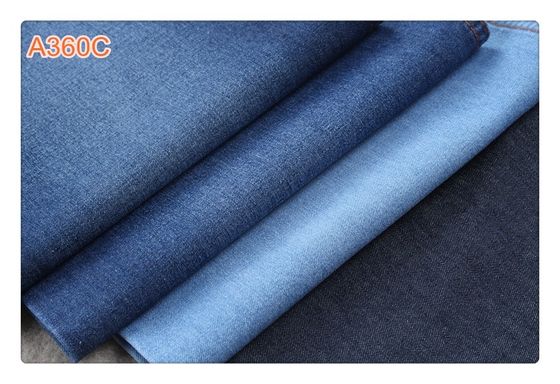 Prezzo buono 8 OZ hanno sanforizzato il tessuto blu-chiaro del denim di allungamento del poliestere del cotone 10% di 90% in linea