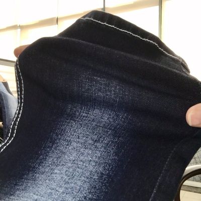 Prezzo buono Tessuto leggero 1,5% del denim di allungamento dell'elastam del poliestere del cotone 28% di 72% 9,5 once in linea