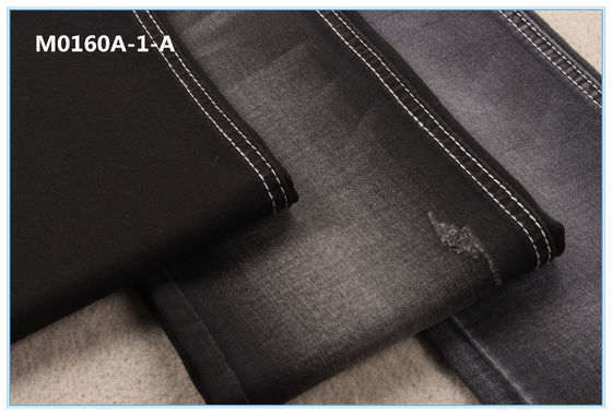 tessuto rotto del denim di allungamento del nero della saia di 8Oz TR