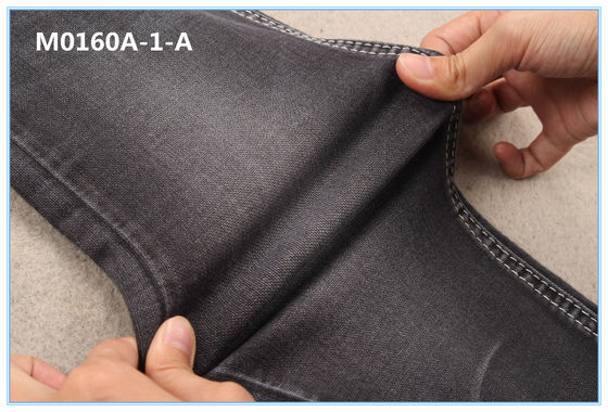 tessuto rotto del denim di allungamento del nero della saia di 8Oz TR