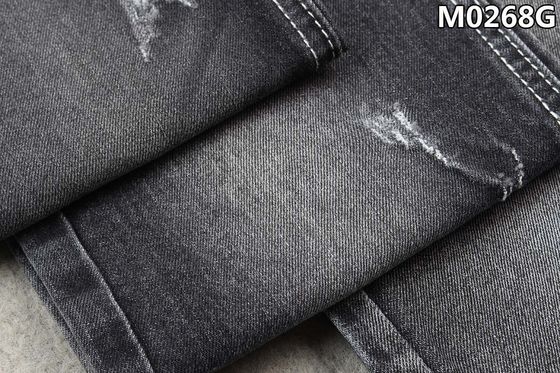 Prezzo buono Zolfo del tessuto del denim dell'elastam del poliestere del cotone della saia nero con la sanforizzazione della rifinitura in linea