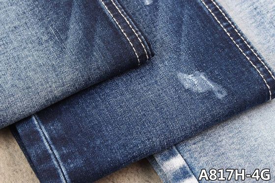blu di indaco del tessuto del denim di allungamento 11.2oz che sanforizza i jeans con il filato di OA