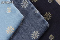 Materia prima stampata fiore di allungamento del tessuto della saia del denim per modo dei jeans delle donne