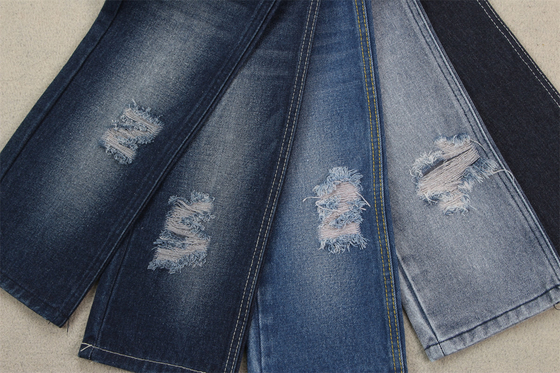 Tessuto che 13,5 del denim del cotone di GOTS Oz 100% nessun blu di allungamento ha riciclato