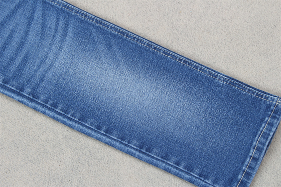 Indigo Blu Crosshatch Denim Stoff Slub Full Stretch 10.3 Una volta Jeans Materiali