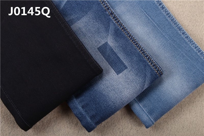 Oz 10,5 62/63" tessuto eccellente del denim dell'indaco di allungamento del raso per i jeans