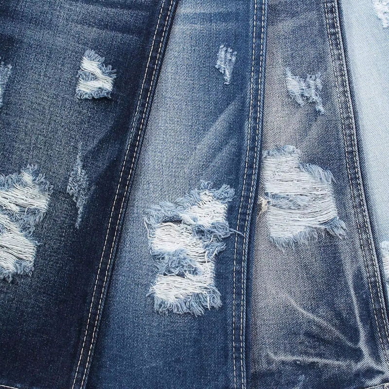 11.5 Once Tessuto Denim di Cotone Non-Spandex Larghezza 70'' Tessuto Jeans Blu Scuro