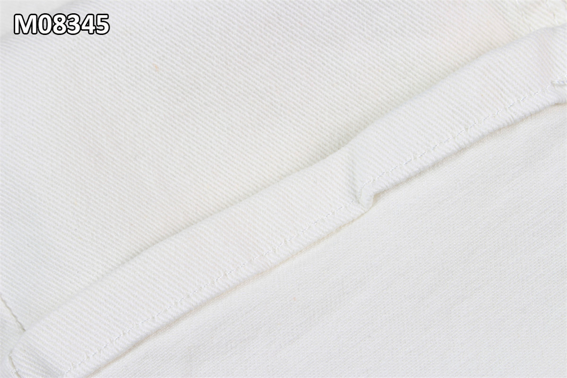 9.7OZ Preparazione per la tintura tessuto bianco denim RFD jeans tessuto fro abbigliamento tintura