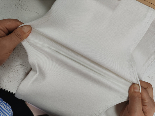10oz PFD RFD White Denim Fabric For Women Jeans High Quality Super Stretch Bleaching Finish From China Factory Weilong