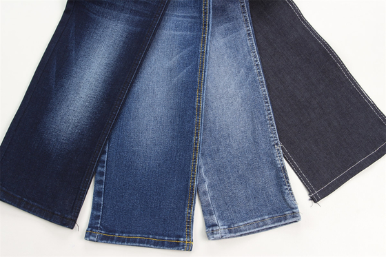 Wholesale  10.9 Oz  Warp Slub  High Stretch Woven  Denim Fabric  For Jeans