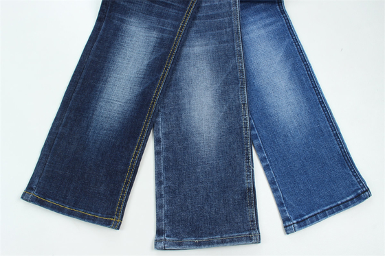 Crosshatch Slub High Stretch Cotton Polyester Spandex Denim Fabric For Men Jeans