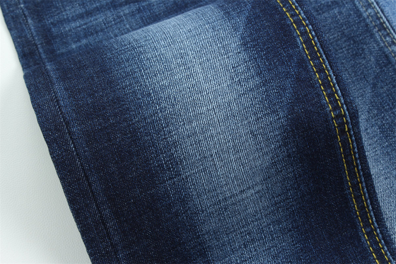 Crosshatch Slub High Stretch Cotton Polyester Spandex Denim Fabric For Men Jeans